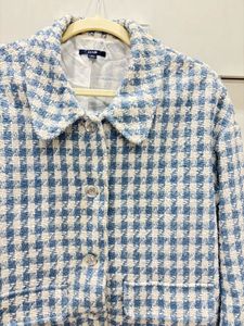 Kiabi Blue tweed coat