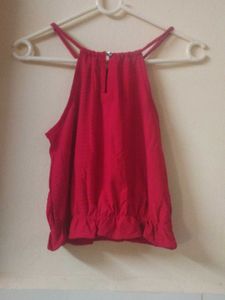 Shein Red Halter Top
