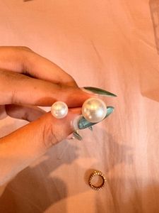 Pearl Detail Ring Set