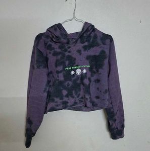 Tie-Dye Cropped Hoodie