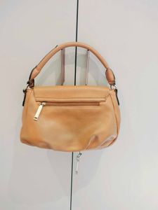 Tan Leather Shoulder Bag Minor Flaw