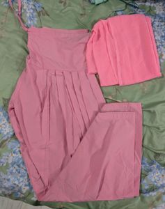 Set Of Pink Patiyala And Dupatta 🌸