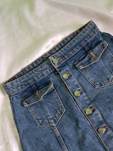 Only Denim Mini Skirt