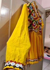 Yellow 🟡 Dhoti With Kurta For Navratri Festival