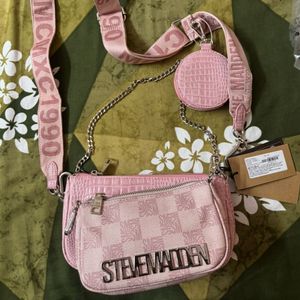 Steve Madden Pink Crossbody Bag With Pouch