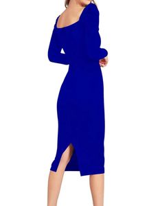 Elegant Blue Bodycon Dress
