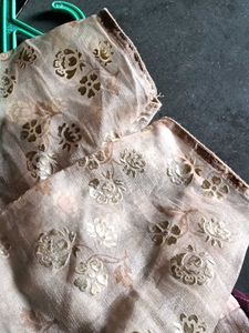 eligent ethnic wear frock with pattu fabric