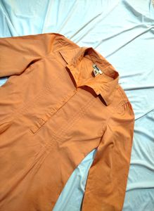 Organge Shirt Tunic Top