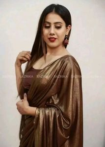 Partywear Coffee Brown Saree