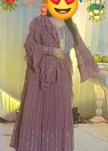 Boutique Design Heavy Mirror Work Lahenga Saree