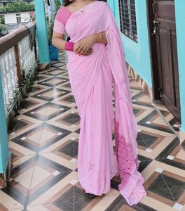 💥🎀Pink Saree🎀💥