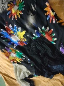 Floral Print Top,Short Kurti