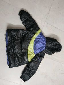 Stylish Color Block Puffer Jacket