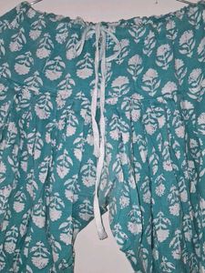 Printed Cotton Harem Pants