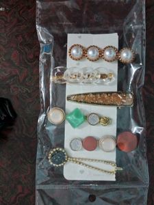 Combo Of 18 Products 💥 Hair Claw Clips &amp; Bag