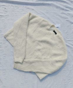 Bershka Ripped Fuzzy Knit Sweater