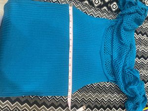 Blue Crochet Top