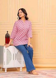 Olive Green Printed Kurta