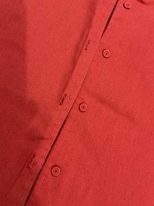 Coral Button-Down Shirt