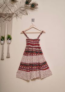 Boho Print Mini Dress