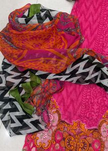 Pink Printed Salwar Suit