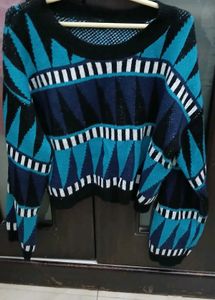 Patterned Knit Sweater