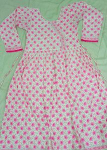 Floral Print Frock Pant Set
