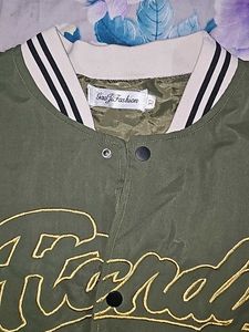 Varsity Style Bomber Jacket