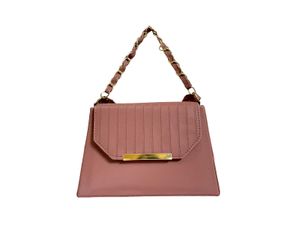 Elegant Roszse Gold Handbag – Dual Compartment Han