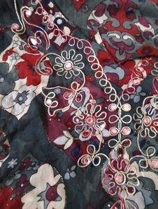 Floral Mesh Bollywood Inspired Y2k Kurti