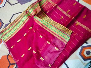 Bandhani Print Maroon Saree