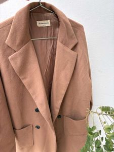 Tan Wool Blend Coat