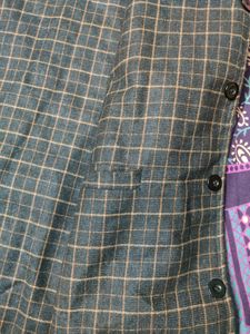 Khadi India Double Sided Nehru Jacket For Men (46&#34;