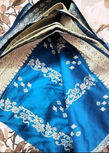 Blue Banarasi Silk Saree