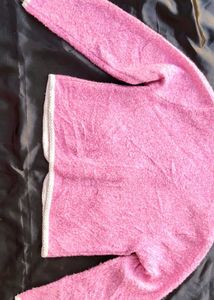 (Made In Korean) Pink Knit Cardigan