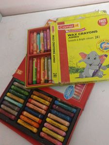 Camel Wax Crayons Jumbo - 24 Colors
