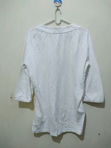 Expresso White Top With Frills