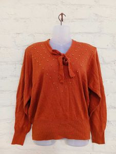Tie Neck Sweater