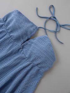 SALE‼️Blue Halter Neck Savana Top