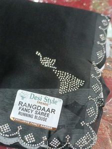 Elegant Black Saree