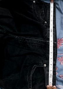 H&amp;M wide leg ripped jeans