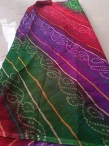 Colorful Bandhani saree