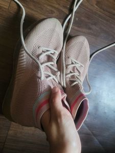 Pink Knit Sneakers