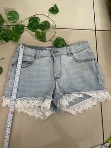 Mesh Lace Top And Shorts Set
