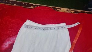 Elegant White plazo frock