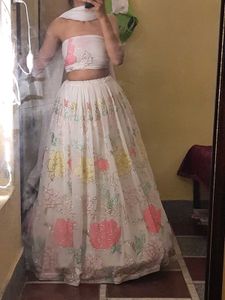 Cutest White Lehenga