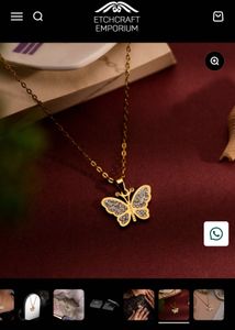 Personalised  Butterfly Pendant
