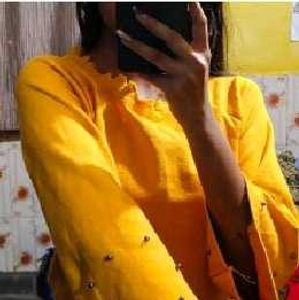 Yellow Off-Shoulder Top