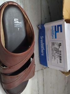 Brown Leather Sreeleathers man sandal