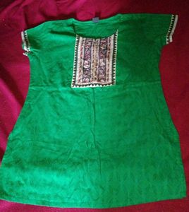 Green Ethnic Kurta